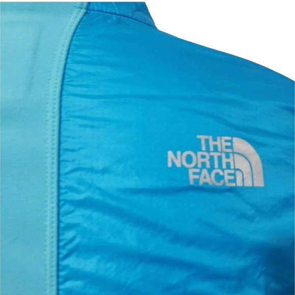 The North Face Jacket Women Size‎ Medium Primaloft Blue Fitted Zip Light - Picture 6 of 6